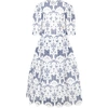 ELIE SAAB WHITE DRESS FOR GIRL WITH FLOWERS,3O1133 OB940 100BL