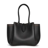 ALAÏA ANGELE 20 BLACK LEATHER TOTE BAG