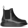 Alexander Mcqueen 45mm Hybrid Leather Chelsea Boots
