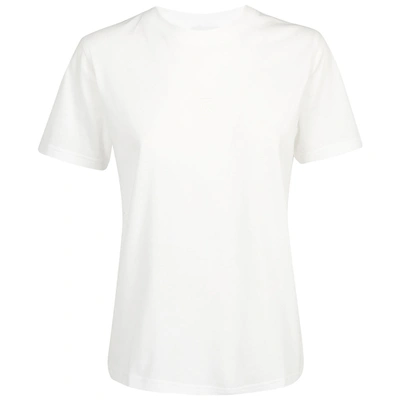 Burberry Women's T-shirt Short Sleeve Crew Neck Round In White