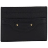 BALENCIAGA WOMEN'S GENUINE LEATHER CREDIT CARD CASE HOLDER WALLET,64010915Y0I1000