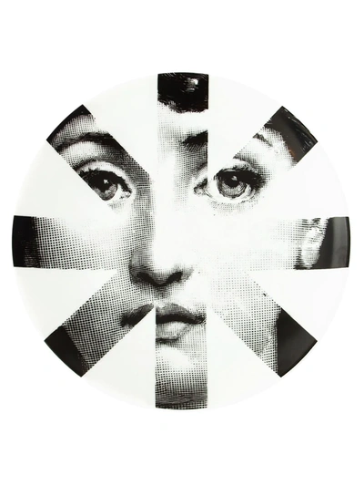 L'eclaireur Made By Fornasetti Printed Plate In White