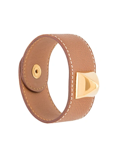 Pre-owned Hermes  Medor Bangle Bracelet In Brown