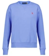 Polo Ralph Lauren Embroidered Logo Crew-neck Sweatshirt In Blue