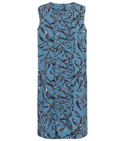 Max Mara Printed Nola Dress In Light Blue
