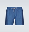 Loro Piana Swim Shorts In Sea Surface Color In Blue