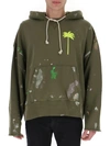 PALM ANGELS PALM ANGELS PAINTED PALM TREE HOODIE