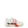 Off-white Out Of Office Low-top Leather Sneakers In White And Black