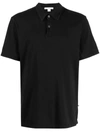 JAMES PERSE SUEDED-JERSEY POLO SHIRT