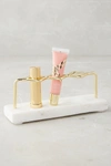 Anthropologie Marble Vanity Organizer By  In Gold Size S
