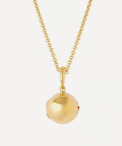Dinny Hall Gold Plated Vermeil Silver My World Large Orb Locket Necklace