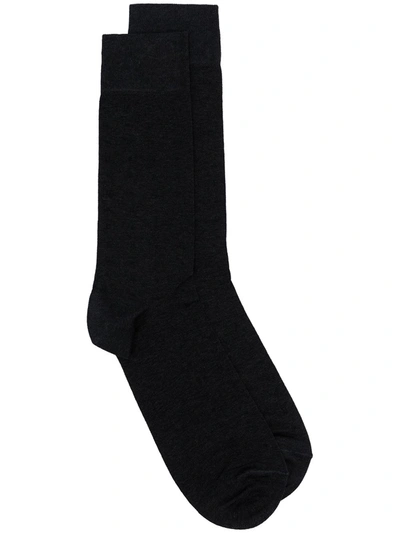 Bally Knitted Ankle Socks In Black