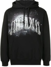 DOUBLET GRAPHIC-PRINT FRINGED HOODIE