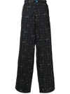 UNDERCOVER CHECK PRINT LOOSE FIT TROUSERS