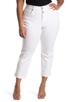 Nydj Marilyn Straight Leg Capri Jeans In Optic Whit