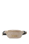 LOVE MOSCHINO BORSA QUILTED NAPPA GRIGIO BELT BAG,439114774321