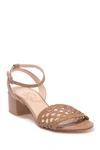 AGL ATTILIO GIUSTI LEOMBRUNI BASKET WEAVE LEATHER SANDAL,194556066167