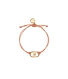 Tory Burch Embrace Ambition Braided Bracelet In Tory Gold / Pink Multi