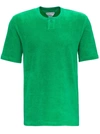 BOTTEGA VENETA GREEN TERRY CLOTH T-SHIRT,656849V0UE03707