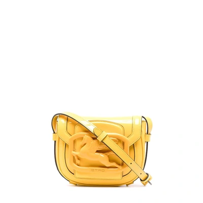 Etro Pegaso Shoulder Bag In Yellow