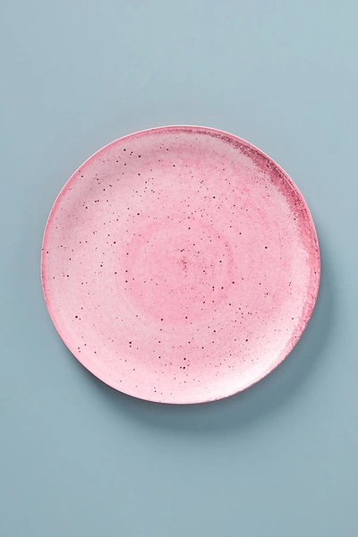 Anthropologie Gigi Bamboo Melamine Dinner Plates, Set Of 4 By  In Pink Size S/4 Dinner