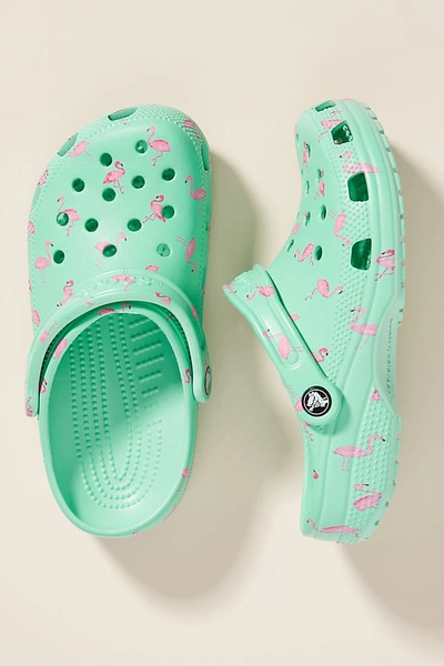 Crocs Classic Vacation Vibes Clogs In Green