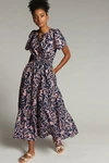 Anthropologie The Somerset Maxi Dress In Blue