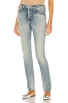 Saint Laurent High-rise Skinny-leg Jeans In Bright Blue