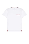 Thom Browne Rwb Pocket T-shirt In White