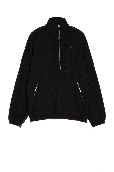 Balenciaga High Neck Sweater In Black