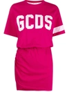 GCDS LOGO-APPLIQUE T-SHIRT DRESS