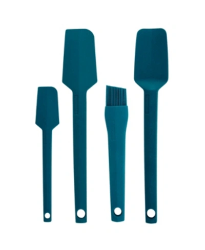 Taste Of Home 4 Piece Silicone Tools Bundle In Sea Green