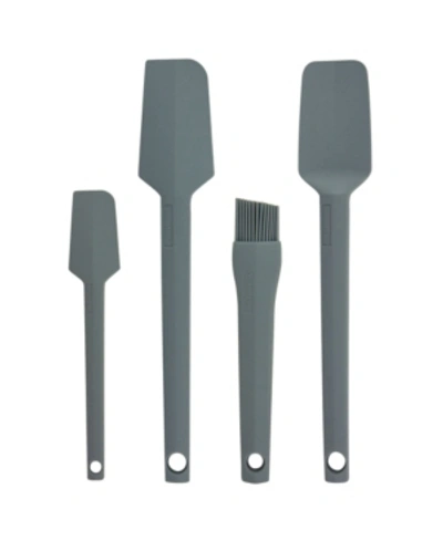 Taste Of Home 4 Piece Silicone Tools Bundle In Ash Gray