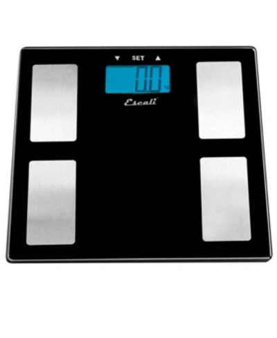 Escali Glass Body Fat, Water, Muscle Mass Scale, 400lb
