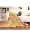 Elegant Comfort Luxury Plush Fleece Blanket, King/california King In Gold