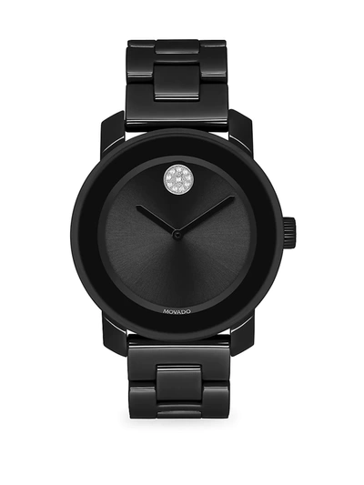 Movado Bold Black Dial Black Ceramic Ladies Watch 3600535