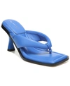 Circus By Sam Edelman Skeet Womens Faux Leather Flip Flop Thong Sandals In Cobalt Sky