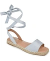 Journee Collection Women's Emelie Espadrille Flat Sandals In Blue