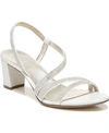 Naturalizer Vanessa 2 Womens Embellished Slingback Evening Sandals In White