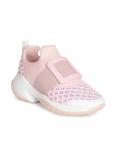 Roger Vivier Women's Viv Run Sneakers In Light Pink