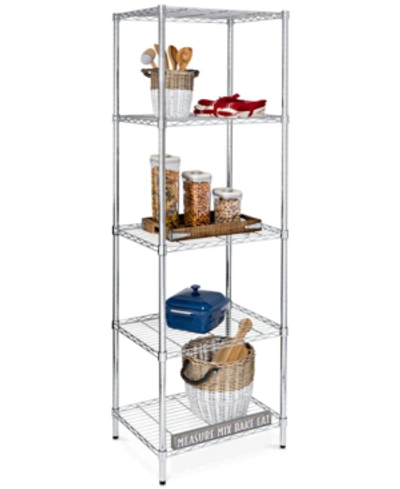 Honey Can Do 5-tier Shelving Unit In Silver