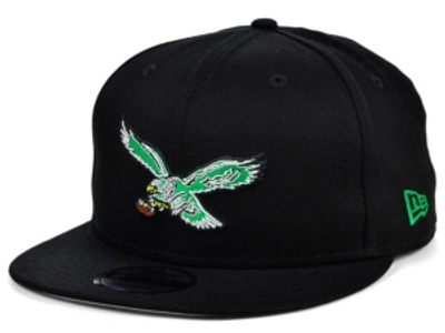 New Era Philadelphia Eagles Basic 9fifty Snapback Cap In Black