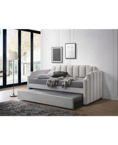 Acme Furniture Peridot Twin Daybed With Trundle In Gray