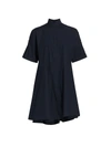 AKRIS PUNTO ASYMMETRICAL SHORT SLEEVE SHIRT DRESS,400013082758