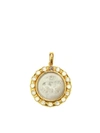 ELIZABETH LOCKE VENETIAN GLASS INTAGLIO 19K YELLOW GOLD, MOONSTONE & CRYSTAL 'CUPID RIDING LION' PENDANT,400013504762