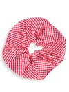 ALEXANDRE DE PARIS PLEIN AIR GINGHAM SCRUNCHIE,0400013704509