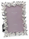 ADDISON ROSS SILVER LEAF & WHITE FLOWER PICTURE FRAME,400013229782