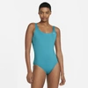 Nike Essential U-back Women's 1-piece Swimsuit In Aquamarine