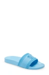 Versace Medusa-head Open-toe Slides In Cerulean