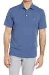 VINEYARD VINES STRIPE SANKATY SHORT SLEEVE PERFORMANCE POLO,1G010159